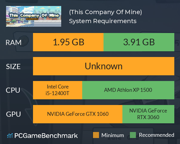 这是我的公司(This Company Of Mine) System Requirements PC Graph - Can I Run 这是我的公司(This Company Of Mine)