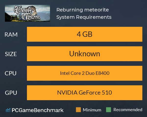 重燃星陨Reburning meteorite System Requirements PC Graph - Can I Run 重燃星陨Reburning meteorite